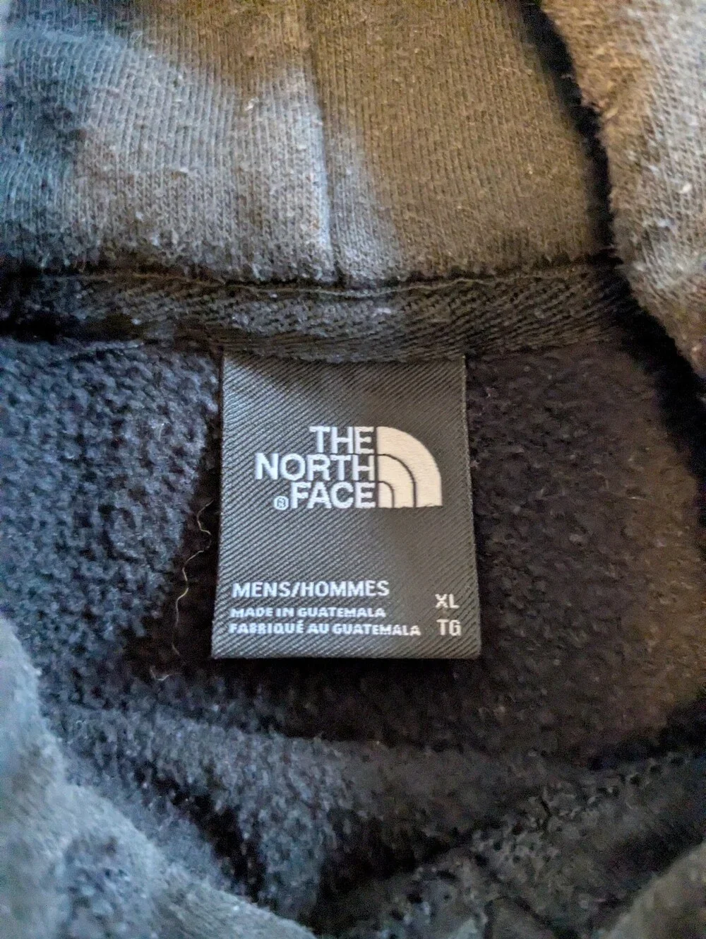 The North Face Black Hoodie with White Logo